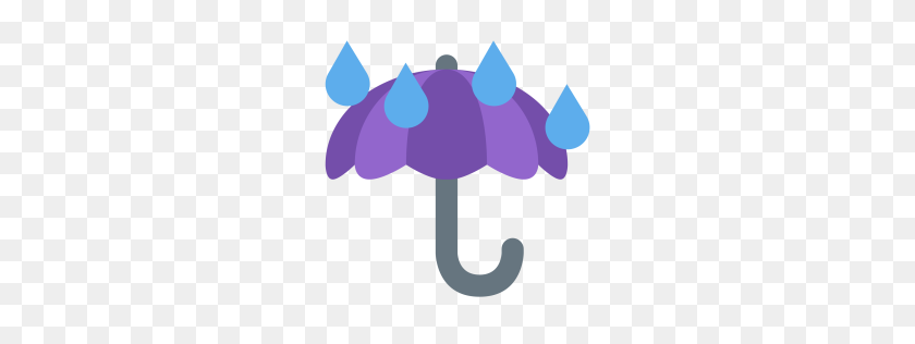 256x256 Free Umbrella, With, Rain, Drops, Rainy, Season Icon Download - Rain Drops PNG