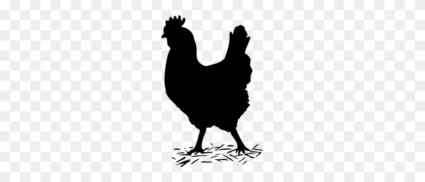201x300 Free Vector Chicken Clipart - Chicken Silhouette PNG