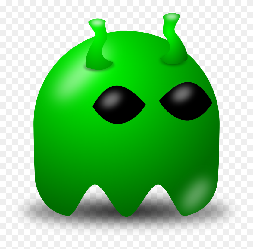 3200x3146 Free Vector Clipart Illustration Of Green Alien Avatar Character - Gasoline Clipart