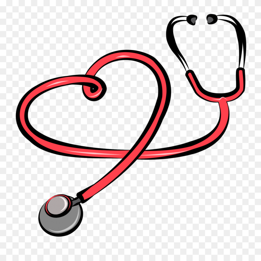 1024x1024 Бесплатный Векторный Графический Стетоскоп Медицинский Клип-Арт - Сердце С Сердцебиением Клипарт