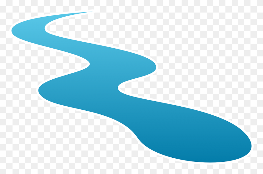 960x610 Бесплатная Векторная Графика Поток Воды Поток Реки Ручей Клипарт - Вода Клипарт Png