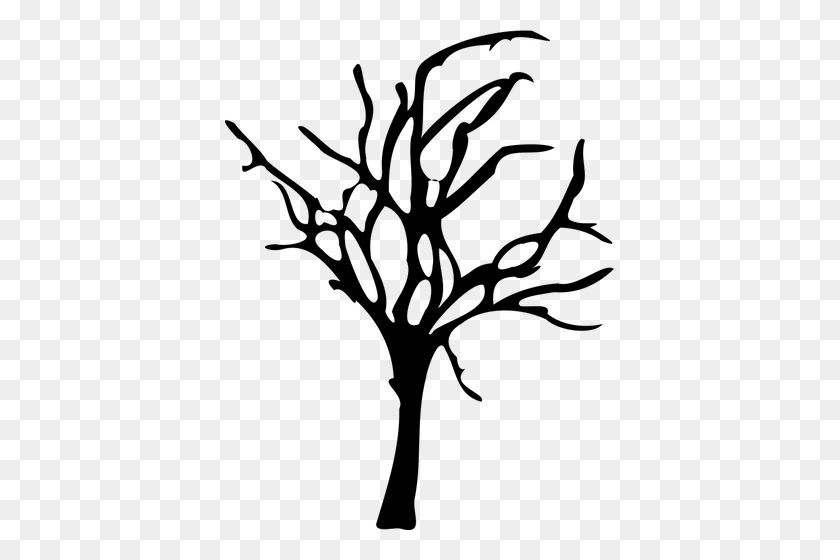 390x500 Free Vector Pine Tree Silhouette - Transparent Tree With Roots Clipart