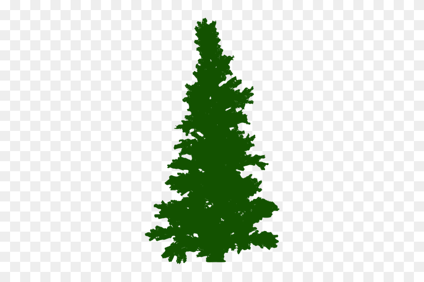 276x500 Free Vector Pine Tree Silhouette - Willow Tree PNG