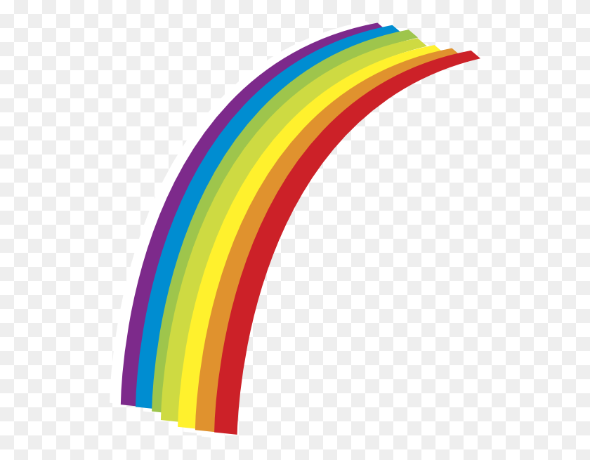 528x595 Free Vector Rainbow Clip Art - Rainbow Clipart Image