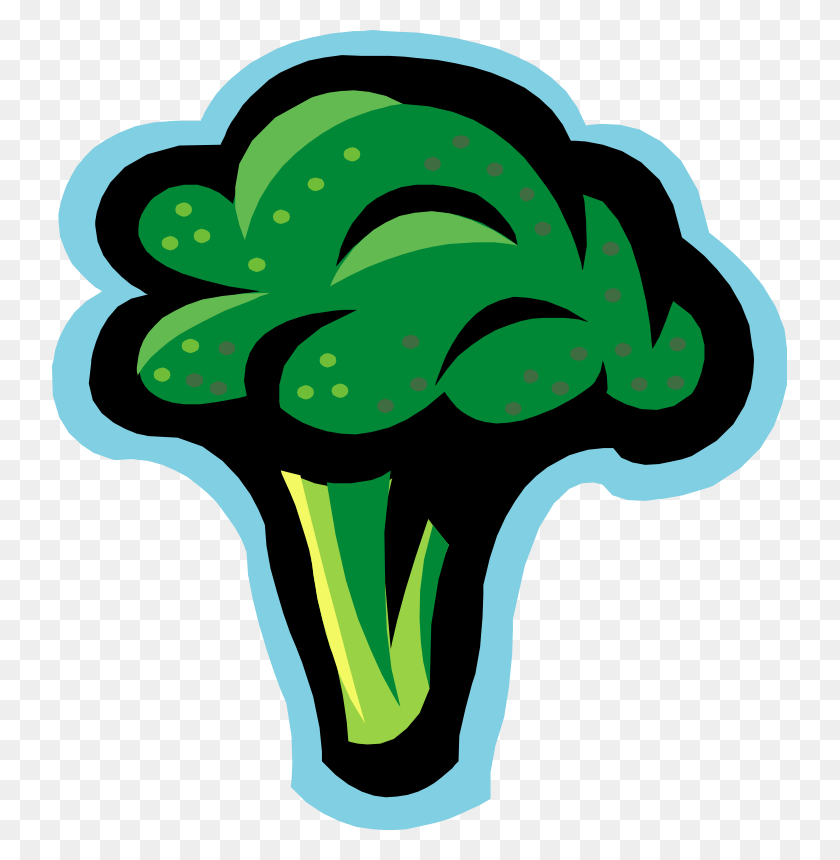 735x800 Free Vegetable Clip Art - Clipart Broccoli