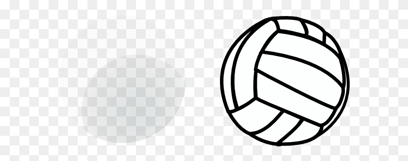 600x272 Free Volleyball Clipart Borders Clip Art Images - Sports Balls Clipart Black And White