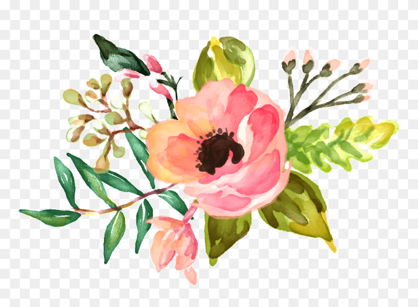 1024x732 Free Watercolor Bouquet Backgrounds, Wallpaper Free Download On Heypik - Watercolor Splatter PNG