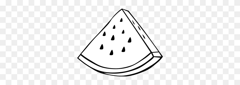300x238 Free Watermelon Clipart Png, Watermelon Icons - Watermelon Black And White Clipart