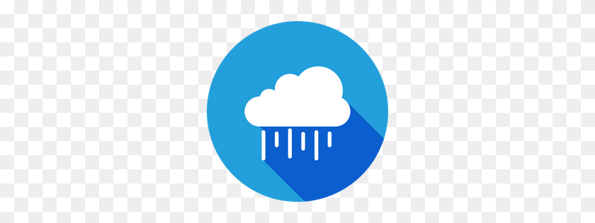 256x256 Free Weather, Rain, Season, Cloud, Rainy Icon Download Png - Nube De Lluvia Png