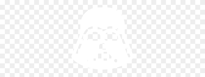 256x256 Icono De Darth Vader Blanco Gratis - Clipart De Casco De Soldado De Asalto