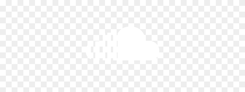 256x256 Бесплатный Белый Значок Soundcloud - Логотип Soundcloud В Формате Png