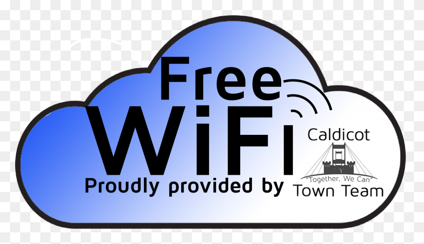 2037x1107 Free Wifi To Boost Town Caldicot Town Team - Free Wifi PNG