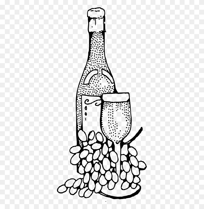 371x800 Free Wine Bottle And Glass Clipart And Vector Graphics - Glass Bottle Clipart