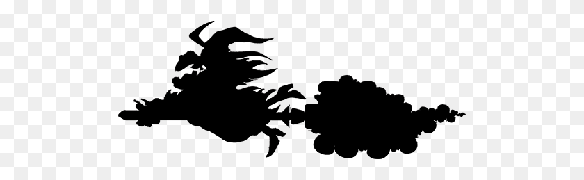 500x199 Free Witch Clipart - Witch Black And White Clipart