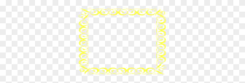 299x225 Бесплатный Клип Желтая Рамка Желтая Рамка Картинки - Полосатый Клипарт Границы