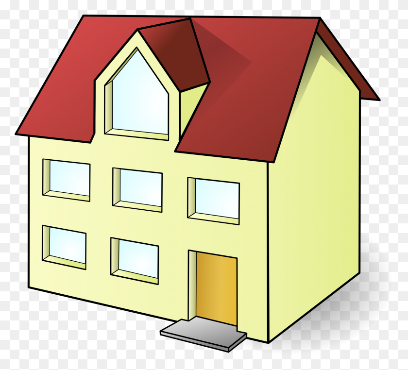 2000x1802 Free Yellow House Clipart Clipart And Vector Image - Burning House Clipart