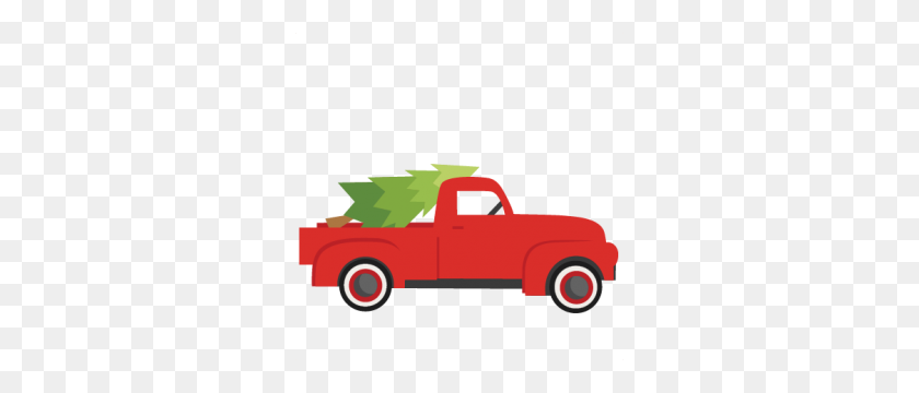 300x300 Freebie Of The Day! Christmas Tree With Truck Modelsku - Semi Truck Clip Art Free
