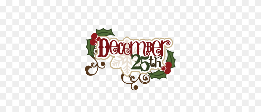 300x300 Freebie Of The Day! December Title - Clip Art December