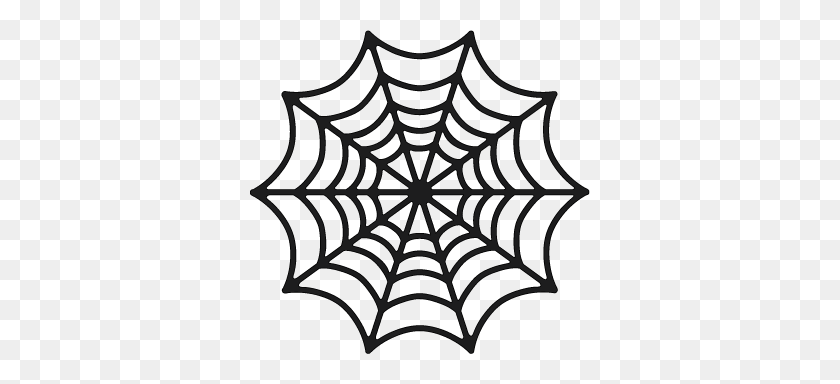 340x324 Freebie Spider Web Die Cut Silos Halloween - Spider Web Clipart Black And White