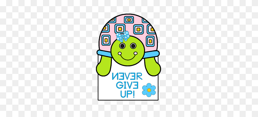 278x320 Freecute Clip Art Picturenever Give Up! Just Copy And Paste - Never Give Up Clipart