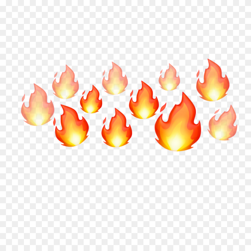 2289x2289 Freetoedit Fireemoji Fire Emoji Emojis Crown Emojicrown - Flame Emoji PNG