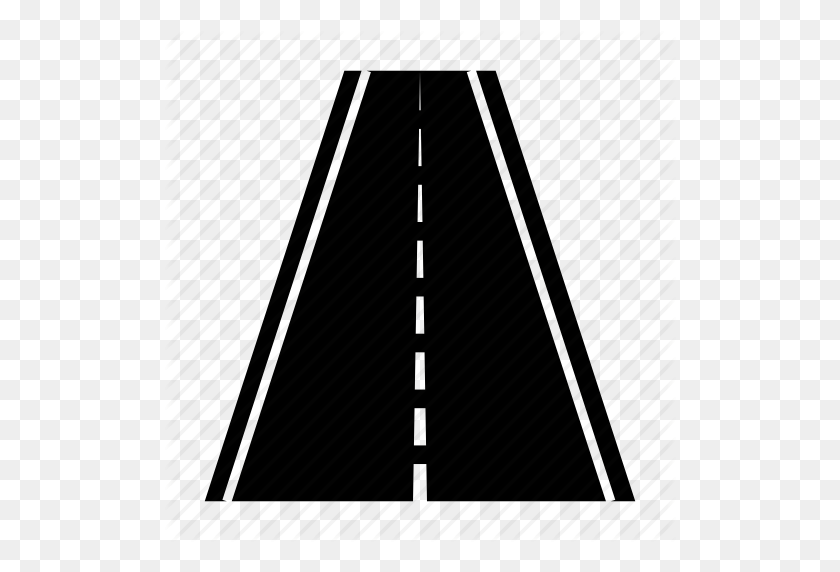 512x512 Freeway, Highway, Road, Runway, Straight Road, Street Icon - Straight Road PNG