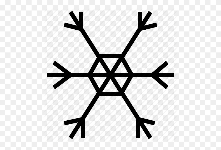 512x512 Freeze, Freezing, Hexagon, Snow, Snowfall, Snowflake, Winter Icon - Snow Fall PNG