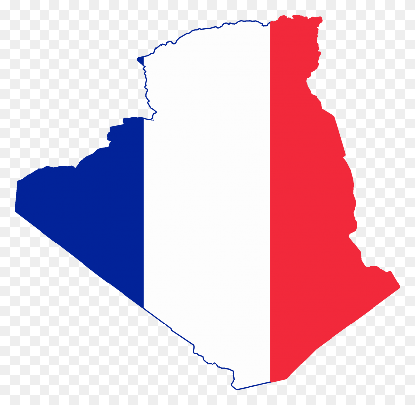 2008x1959 Французский Флаг Алжира На Карте - Французский Png