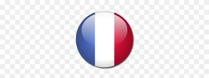 256x256 Bandera Francesa De Fondo Transparente - Circulo Png