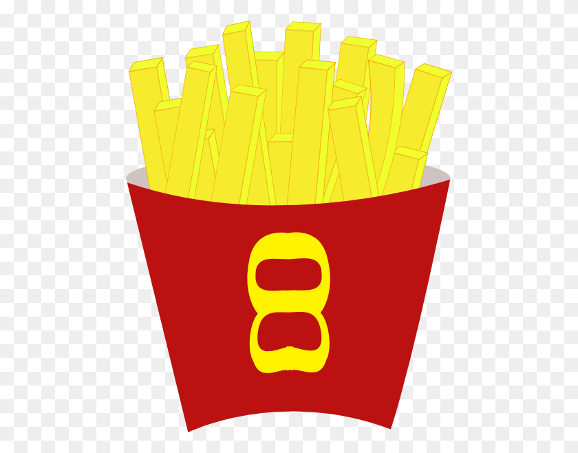 474x598 French Free Fries Clip Art Free Vector - French Food Clipart
