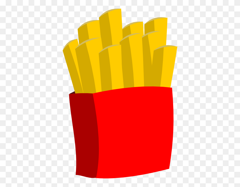 402x593 French Fries Clip Art - Blood Vessel Clipart