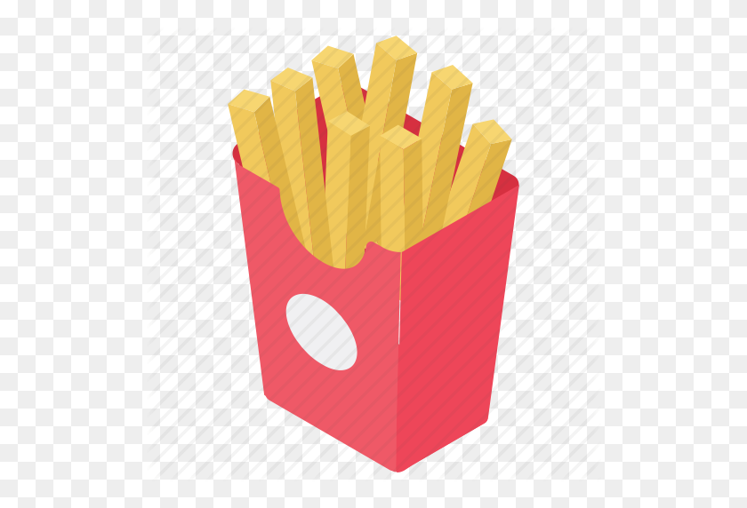 512x512 French Fries, Fried Food, Fries, Potato Chips, Snack Food Icon - Potato Chips PNG