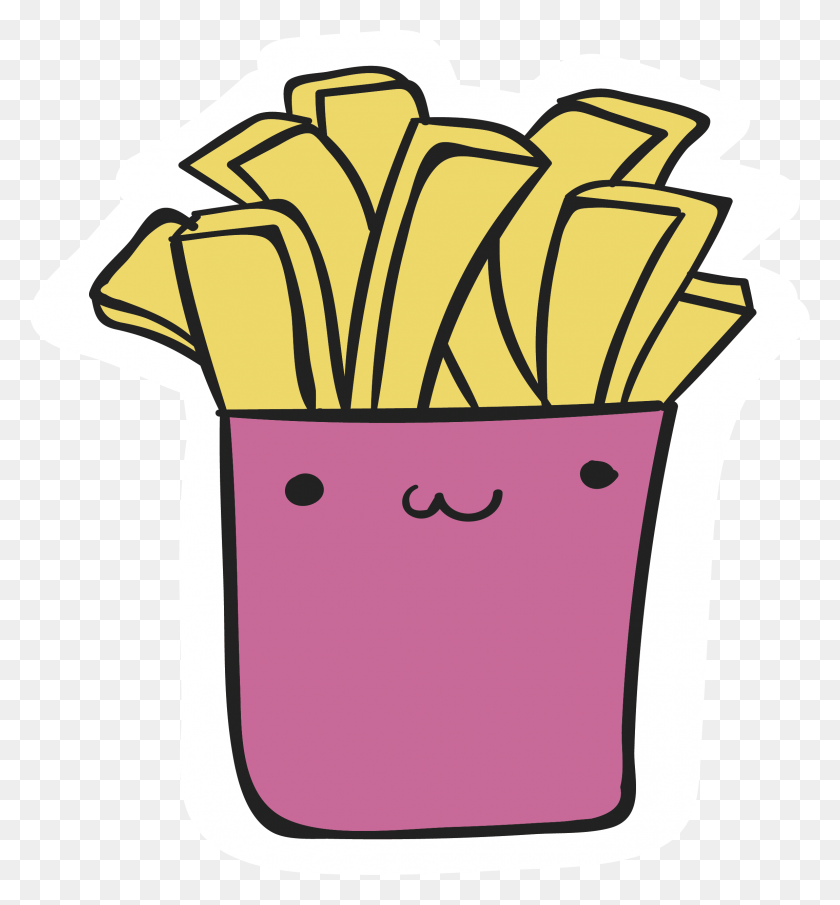 2300x2494 French Fries Junk Food Drawing Clip Art - Junk PNG