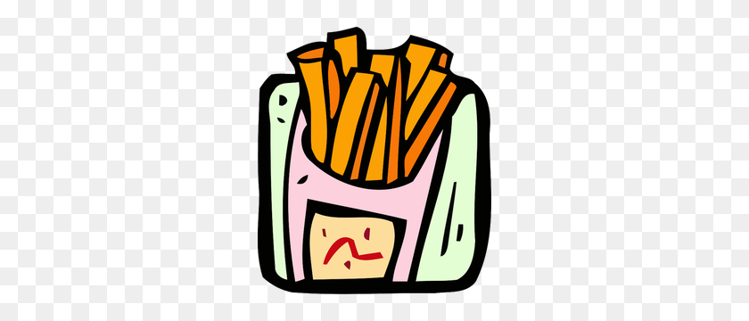 262x300 French Fries Pictures Clip Art - French Man Clipart