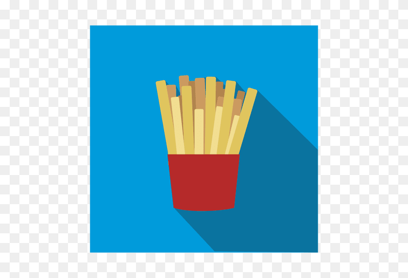 512x512 French Fries Square Icon - French Fries PNG