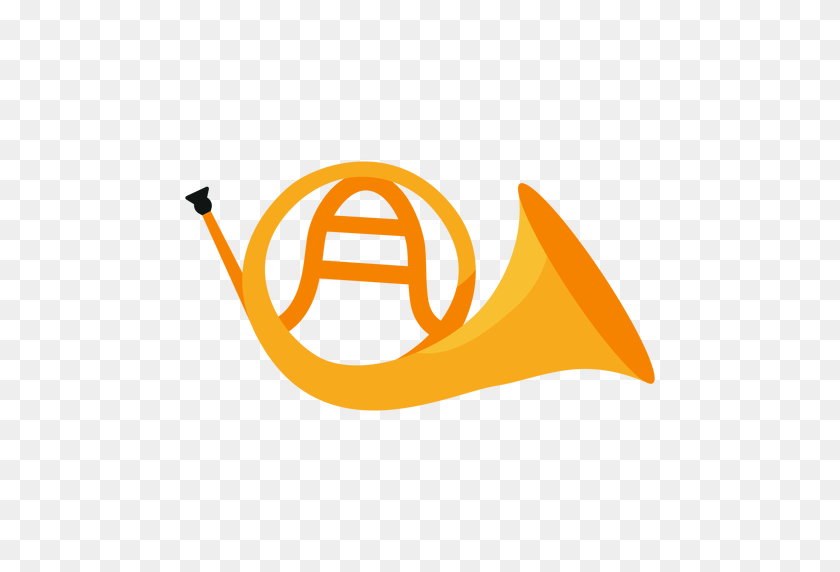 512x512 French Horn Musical Instrument Icon - French PNG