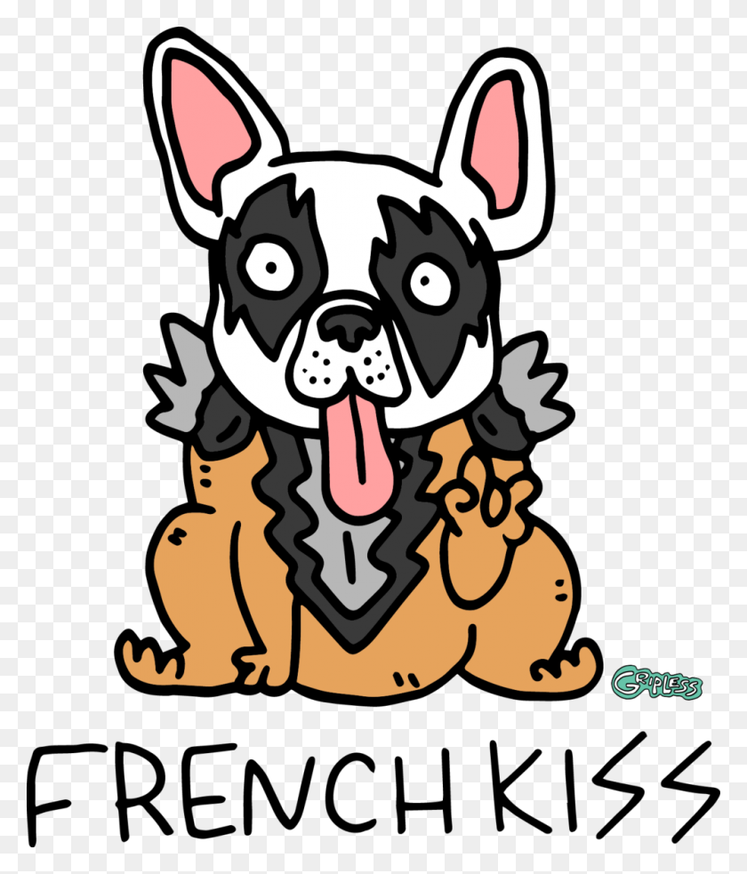 1000x1184 French Kiss Gripless - Французский Бульдог Клипарт