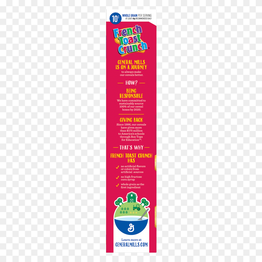 1800x1800 French Toast Crunch Cereal, Oz Family Size Box - French Toast PNG