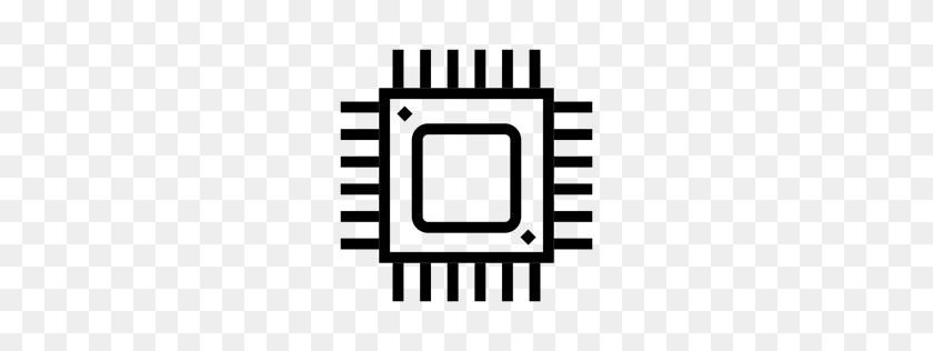 256x256 Frequency, Computer, Device, Chip, Microchip, Processor, Cpu Icon - Computer Chip Clipart