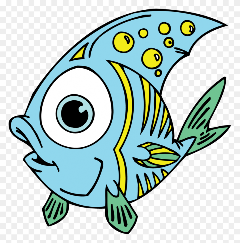 971x984 Свежая Рыба Картинки Для Детей Милая Школа Плавания Бесплатный Клип - Детский Плавательный Клипарт