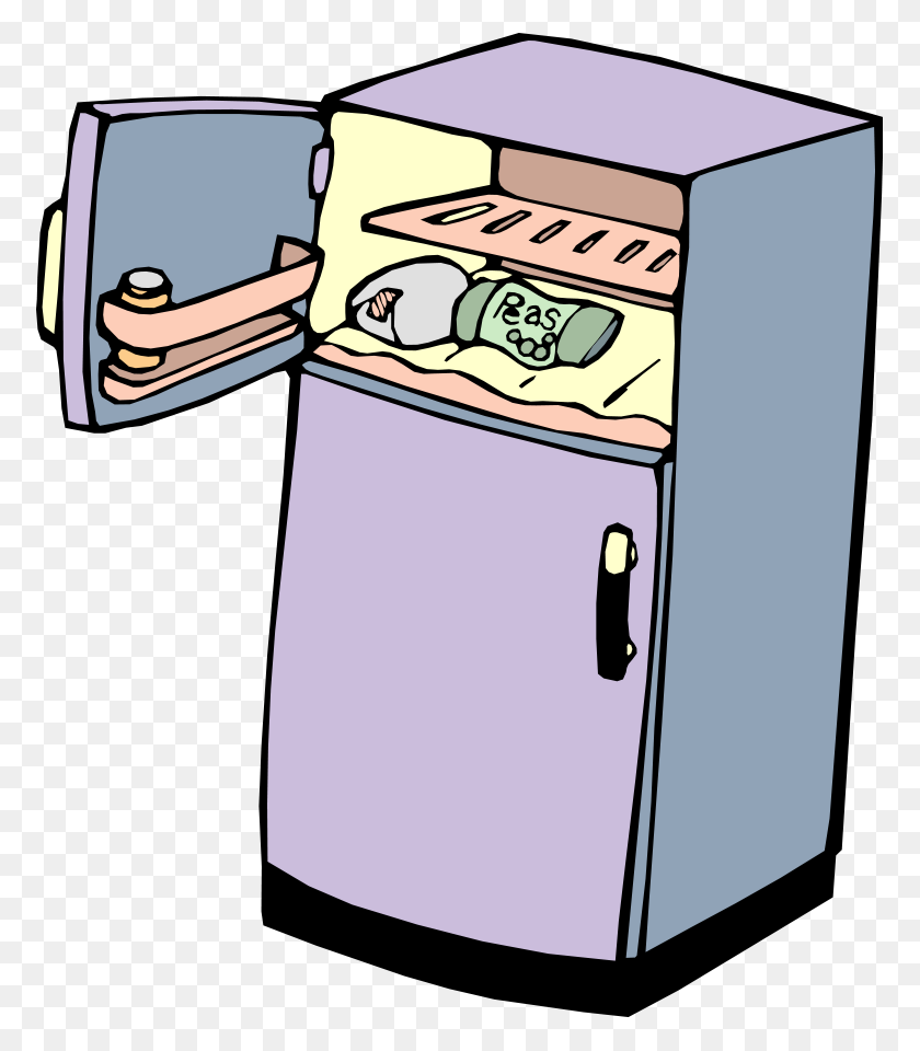 773x900 Refrigerador Png De Gran Tamaño - Imágenes Prediseñadas De Fondo De Cocina
