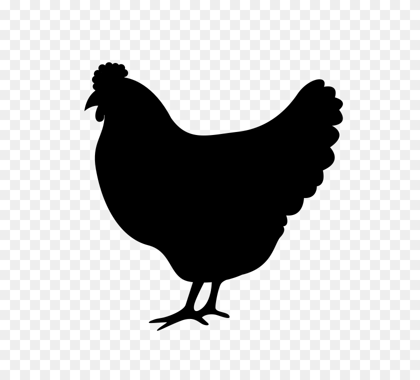 700x700 Fried Chicken Silhouette - Chicken Silhouette PNG