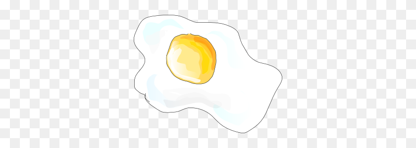 300x240 Жареные Яйца - Черно-Белые Жареные Яйца Клипарт
