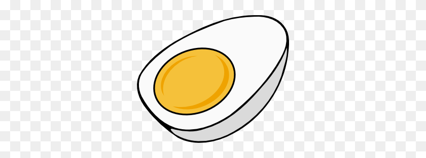300x253 Жареное Яйцо Клипарт Куриное Яйцо - Жареный Куриный Клипарт Черный И Белый