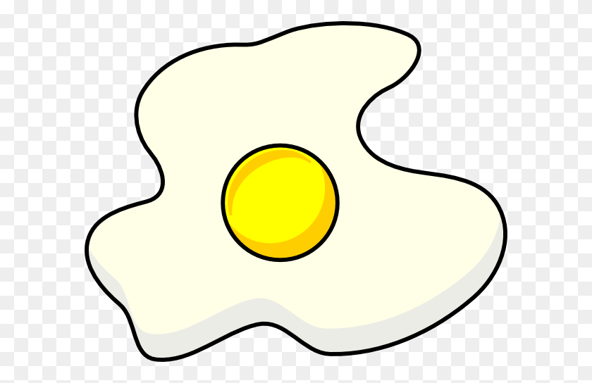 600x484 Fried Egg Drawing - Scrambled Eggs Clipart