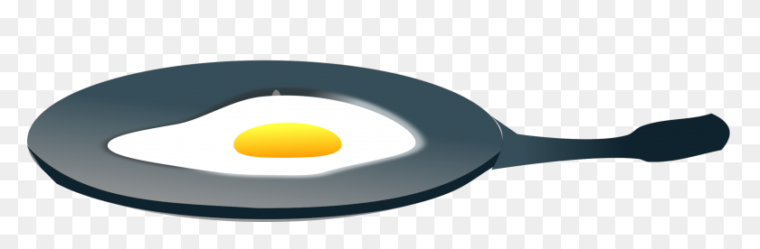 2699x750 Fried Egg Frying Pan Food - Skillet Clipart