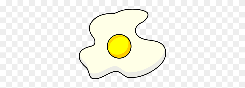 300x242 Fried Egg Png Clip Arts For Web - Fried Egg Clipart Black And White