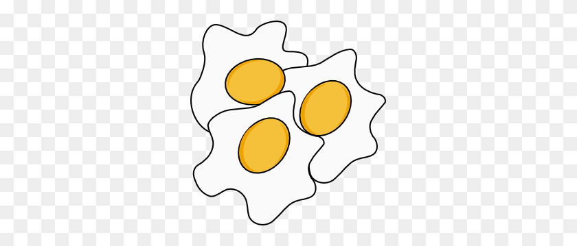 285x299 Fried Eggs Clip Art Free Vector Image - Egg Clipart