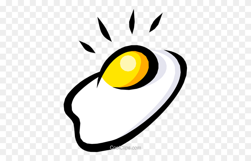 413x480 Fried Eggs Royalty Free Vector Clip Art Illustration - Ovo PNG