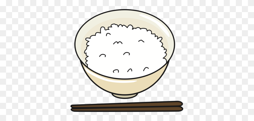 373x340 Fried Rice Bowl White Rice Download - Yolk Clipart